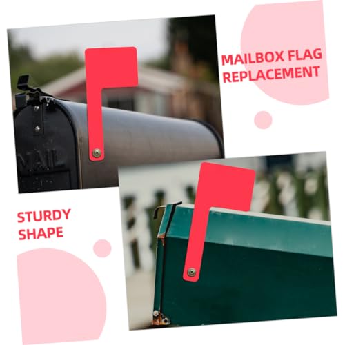 Toddmomy Acryl Briefkastenflagge Rot Langlebige Wetterfeste Mailbox Flag Leicht Drehbar Einfache für Standard Hausbriefkästen Sichtbarer Signalhinweis Außen Geeignet von Toddmomy