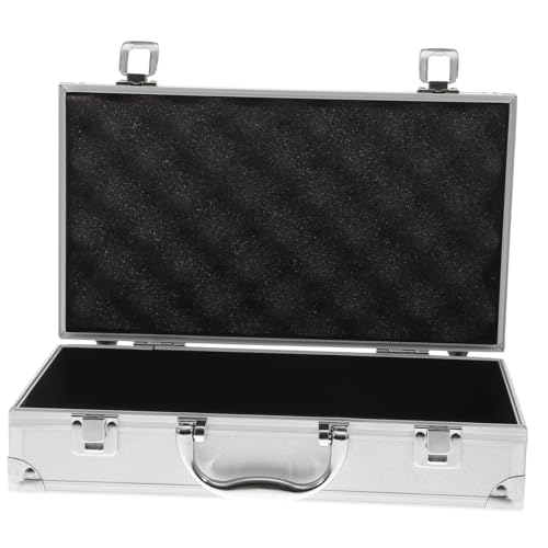 Toddmomy Aluminium Werkzeugkasten mit Großem Fassungsvermögen Tragbarer Multifunktionaler Aufbewahrungskoffer für Werkzeuge Zubehör Schmuck Langlebige Aluminiumlegierung Weiß Toddmomy Aluminium Werkzeugkasten mit Großem Fassungsvermögen Tragbarer Multifunktionaler Aufbewahrungskoffer für Werkzeuge Zubehör Schmuck Langlebige Aluminiumlegierung Weiß von Toddmomy