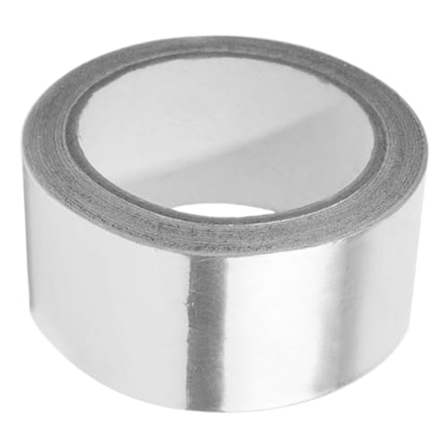 Toddmomy Aluminiumfolie Dichtungsband Selbstklebendes Hitzebeständiges Klebeband mit Starker Haftkraft für Isolierung Schutz und Abschirmung Rohrdämmung von Toddmomy