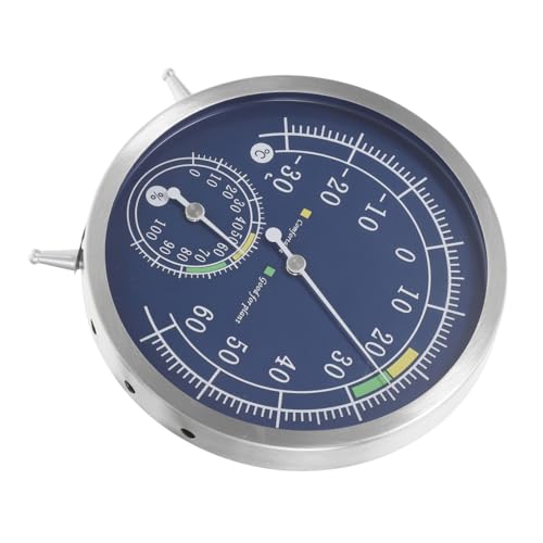Toddmomy Analoges Hygrometer Thermometer aus Edelstahl Hochpräziser Temperatur Feuchtigkeitsmesser Freistehend oder Wandmontierbar Robustes Design für Innenraum und Außeneinsatz Toddmomy Analoges Hygrometer Thermometer aus Edelstahl Hochpräziser Temperatur Feuchtigkeitsmesser Freistehend oder Wandmontierbar Robustes Design für Innenraum und Außeneinsatz von Toddmomy
