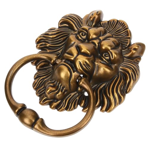 Toddmomy Antiker Löwenkopf Türgriff aus Zinklegierung Retro Vintage Schrank Schubladengriff Robust und Dekorativ Geeignet für Kleiderschränke und Holztüren Komfortabler Griff Chinesisches von Toddmomy