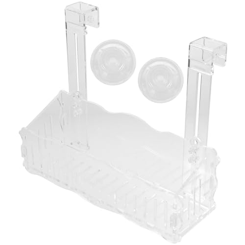 Toddmomy Aquarium Pflanzenhalter Tasse mit Saugnapf und Haken Transparenter Fischbecken Pflanztopf Hängender Wasserpflanzen Halter Sicherer Glatter Abschluss Dekorativ für Fischbecken und von Toddmomy
