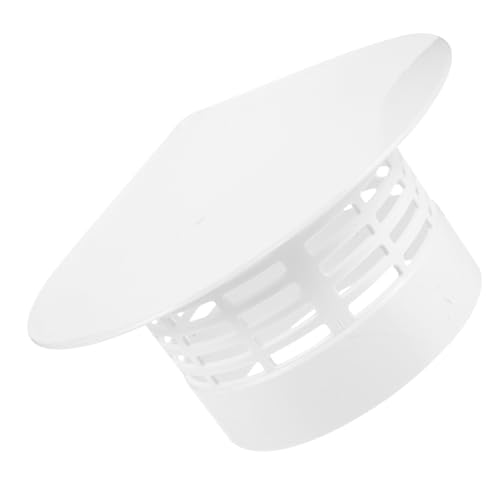Toddmomy Dachlüftungskappe PVC Regen und Windschutz für Schornsteine Pilzförmige Entlüftungskappe Einfache Installation für Garten und Zuhause Robustes Design mit Tragfähigkeit von Toddmomy