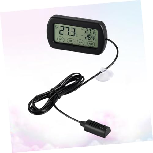Toddmomy Digitales LCD Thermometer Hygrometer mit Externem Sensor Abs Gehäuse Großer Lcd display Zuverlässiger Temperatur Luftfeuchtigkeitsmonitor für Brutapparat Haustierhaltung Toddmomy Digitales LCD Thermometer Hygrometer mit Externem Sensor Abs Gehäuse Großer Lcd display Zuverlässiger Temperatur Luftfeuchtigkeitsmonitor für Brutapparat Haustierhaltung von Toddmomy