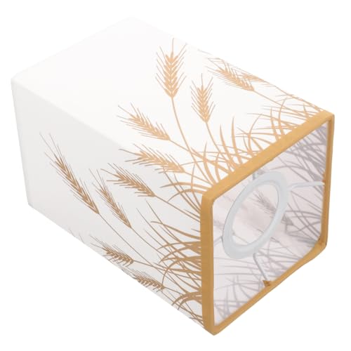 Toddmomy Eckiger Stoff Lampenschirm Modern Einfacher Lampenschirm Ersatz für Steh Nachttischlampen Wohnzimmer Schlafzimmer Beleuchtung von Toddmomy