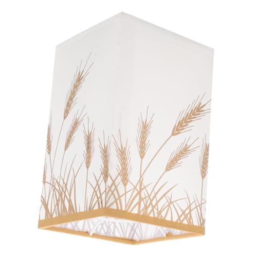Toddmomy Eckiger Stoff lampenschirm für Nachttischlampe Robustes Design Einfache Montage Vielseitig für Schlafzimmer Wohnzimmer und Küche Moderner Stil Ersatz für Tischleuchte Langlebiges von Toddmomy