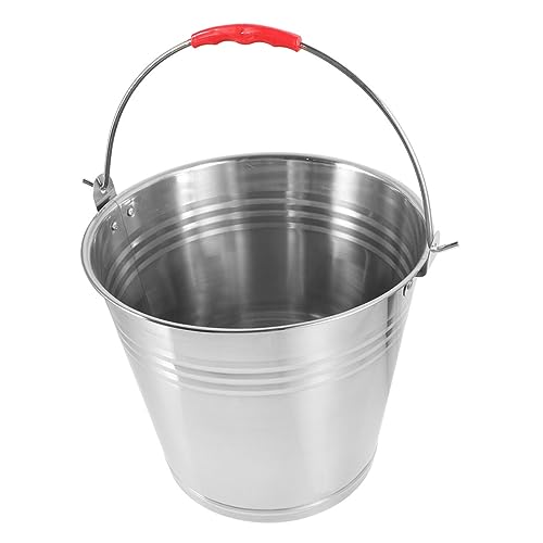 Toddmomy Edelstahl Futtereimer mit Stabilem Griff Rostfrei Großer Pferde Futter Wassereimer Langlebig Leicht zu Reinigen für Pferdefarm und Stallgebrauch Toddmomy Edelstahl Futtereimer mit Stabilem Griff Rostfrei Großer Pferde Futter Wassereimer Langlebig Leicht zu Reinigen für Pferdefarm und Stallgebrauch von Toddmomy