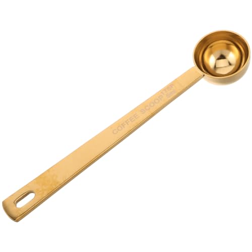 Toddmomy 1 Stück Kaffeedosierlöffel,Edelstahl langlebiges Kaffeelöffel Kaffeelöffel Portionierer Messlöffel mit Drahtgriff für Gemahlenen Kaffee von Toddmomy