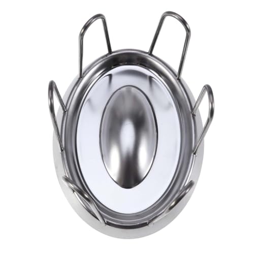 Toddmomy Edelstahl Schildkröten futternapf mit Glatter Kante Kompakt und Hygienisch Runde Form für Artgerechte Fütterung von Reptilien und Wasserschildkröten Robust und Leicht zu Reinigen von Toddmomy