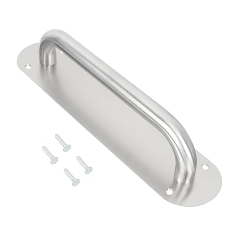 Toddmomy Edelstahl Türgriff Oval Groß Rostfrei Langlebig Stilvoll für Schiebetüren Scheunen Garagen Kleiderschränke und Große Möbel Ergonomisch Geformt Einfach zu Ziehen Bedienen von Toddmomy