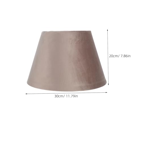 Toddmomy Europäischer Flauschiger Lampenschirm Beigegelb Ersatz Lampenschirm für Stehlampe Tischlampe Schlafzimmer Wohnzimmer Stoff Einfache Montage Dekorativer von Toddmomy