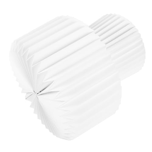 Toddmomy Faltbarer Papierlampenschirm für Deckenleuchten Eleganter Lampenschirm aus Metallpapier Einfache Montage Vielseitig für Party Wohnraumdekoration Langlebig und Platzsparend von Toddmomy