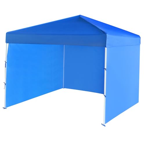 Toddmomy Faltbares Sonnenschutzzelt mit Stabilem Eisenrahmen Wasserdichtem Stoff und Seitlichen Wänden Einfach Aufbaubar Geräumiger Outdoor Pavillon für Camping Partys Marktstände und von Toddmomy
