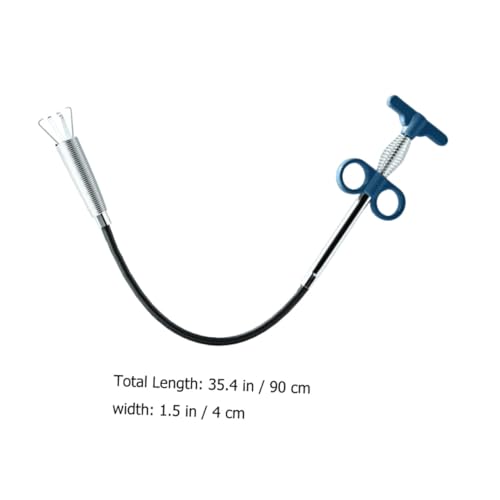 Toddmomy Federstahl Rohrreinigungswerkzeug mit Greiferfunktion Flexibler Abflussreiniger mit Magnet Lang für Bad Küche Spüle zur Effizienten Beseitigung von Haaren Speiseresten und von Toddmomy