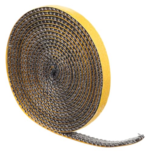 Toddmomy Feuerfeste Ofentürdichtung aus Glasfaser Hitzebeständige Flache Dichtschnur mit Selbstklebendem Kleber Flexible Ofendichtung für Kamin und Holzofen Hitzebeständige Abdichtung von Toddmomy