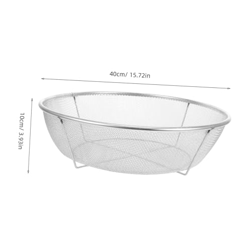 Toddmomy Galvanisiertes Gartensieb Maschenweite Robustes Bodensieb für Sand Kies Erde und Reis Feinmaschiger Gartensifter für Gartenarbeit und Kompostfiltration von Toddmomy