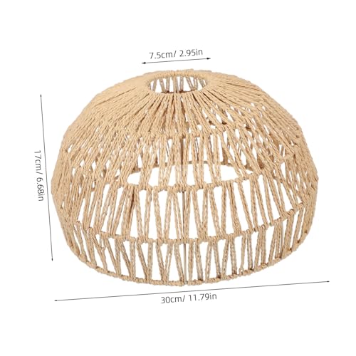 Toddmomy Geflochtener Lampenschirm aus Seil Natürlicher Deckenleuchte Ersatz Leicht und Installieren Weiches Licht für Esszimmer und Restaurant Stilvolle Boho atmosphäre Pflegeleicht und Toddmomy Geflochtener Lampenschirm aus Seil Natürlicher Deckenleuchte Ersatz Leicht und Installieren Weiches Licht für Esszimmer und Restaurant Stilvolle Boho atmosphäre Pflegeleicht und von Toddmomy