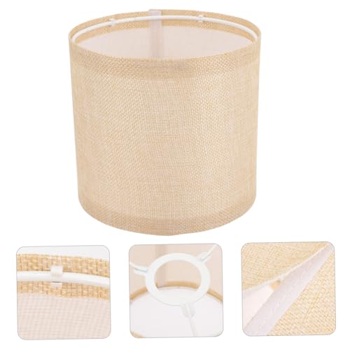 Toddmomy Gelber Lampenschirm aus Hochwertigem Stoff Abnehmbar und Faltbar Dekorativer Ersatzschirm für Stehlampe Tischlampe Kronleuchter und Wandlampe Installieren Staubschützend und von Toddmomy