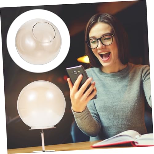 Toddmomy Glas Lampenschirm Ersatzschirm Lampenabdeckung für Tisch Stehlampe Hochwertiges Langlebiges Material Kreativer Transparenter Lampenschirm mit Mittelöffnung Einsetzbar von Toddmomy
