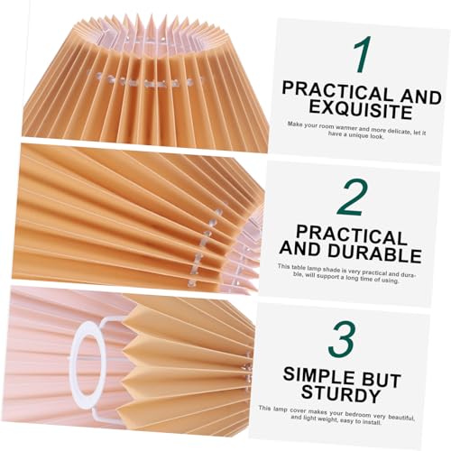 Toddmomy Großer Dekorativer Lampenschirm aus Stoff Plissee design Khaki Lampenzubehör für Nachttisch Stehlampen Weichlichtfilternd Passend für Schlafzimmer Wohnzimmer Büro Toddmomy Großer Dekorativer Lampenschirm aus Stoff Plissee design Khaki Lampenzubehör für Nachttisch Stehlampen Weichlichtfilternd Passend für Schlafzimmer Wohnzimmer Büro von Toddmomy