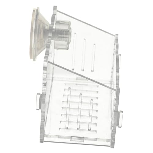 Toddmomy Hängender Pflanzbecher aus Transparentem Kunststoff für Aquarium Mittelgroßer Wasserkulturbehälter mit Saugnapf für Wasserpflanzen und Dekorative Fischbeckenlandschaft von Toddmomy