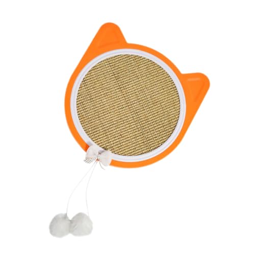 Toddmomy Hängendes Kratzbrett Katze Ersatz Sisal Kratzmatte mit Saugnapf Indoor Katzenspielzeug Kratzbrett Katzen Zubehör zur Möbelpflege und Krallenpflege von Toddmomy