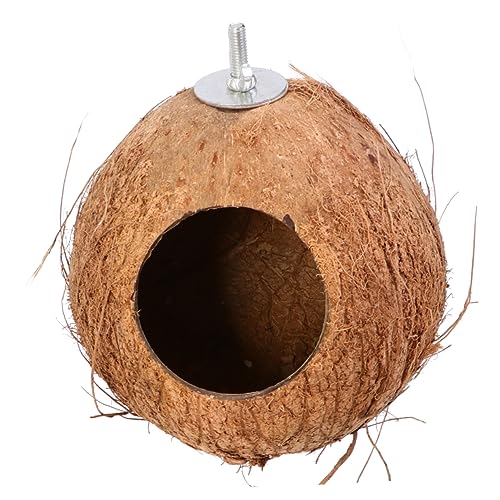 Toddmomy Handgefertigtes Kokosnuss Vogelhaus mit Breitem Eingang Nistplatz und Futterspender für Vögel im Garten oder Balkon Braun Toddmomy Handgefertigtes Kokosnuss Vogelhaus mit Breitem Eingang Nistplatz und Futterspender für Vögel im Garten oder Balkon Braun von Toddmomy