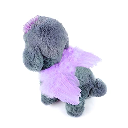 Toddmomy Flügel Kostüm Für Haustiere Mit Blumen Kopfband Kreative Kleine Tierkostüme Für Hunde Und Katzen Für Partys Und Tägliche von Toddmomy
