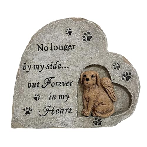Toddmomy Herzförmiger Haustier gedenkstein aus Langlebigem Harz Wetterfestes Hundememorial für Garten und Grab Tröstende Andenken Statue zur Erinnerung an Verstorbene Hunde und Haustiere Toddmomy Herzförmiger Haustier gedenkstein aus Langlebigem Harz Wetterfestes Hundememorial für Garten und Grab Tröstende Andenken Statue zur Erinnerung an Verstorbene Hunde und Haustiere von Toddmomy