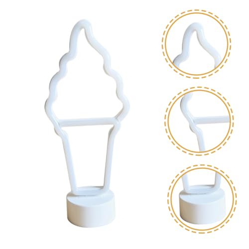 Toddmomy Ice Neonlampe Kunststoff Leuchtschild Kreatives Nachtlicht Party Dekoration Schlafzimmer Geschenk USB Neonlicht mit Einzigartigem Lichteffekt und Optischer Illusion von Toddmomy
