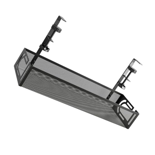 Toddmomy Kabelmanagement Halterung Untertisch Draht Organizer Kabelhalter für Büro und Zuhause Kabelaufbewahrung Rack mit Langlebigem Platzsparendem Mesh design in Schwarz von Toddmomy
