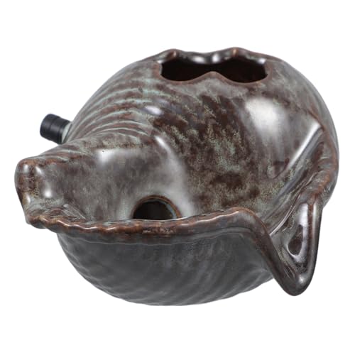 Toddmomy Keramische Muschel Förmige Wasserfontäne Für Garten Und Balkon Einzigartiges Design Mit V Förmigem Wasserauslass Ideal Für Aquarien Und Als Dekorative Gestaltungselemente von Toddmomy