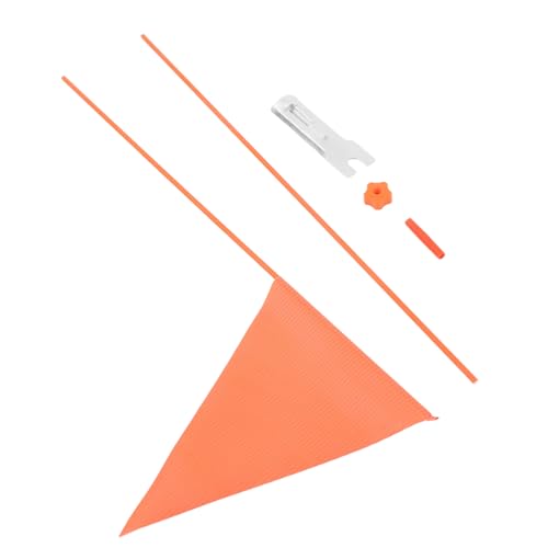 Toddmomy Kinderfahrrad Sicherheitsflagge mit Solidem Fiberglas fahnenmast Reflektierend Einfach zu Montieren Abnehmbar Leuchtend Orange Erhöht Sichtbarkeit und Beim Radfahren von Toddmomy