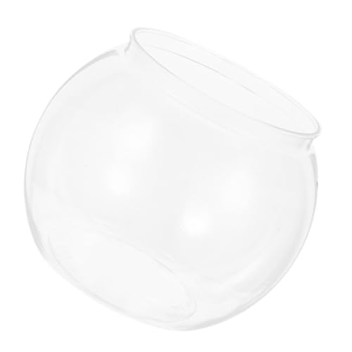 Toddmomy Kleiner Transparenter Kunststoff Fischbehälter Robuster und Bruchsicherer Desktop Aquarium für Fische und Garnelen für Büro Zuhause und Garten Dekorative Verwendung von Toddmomy