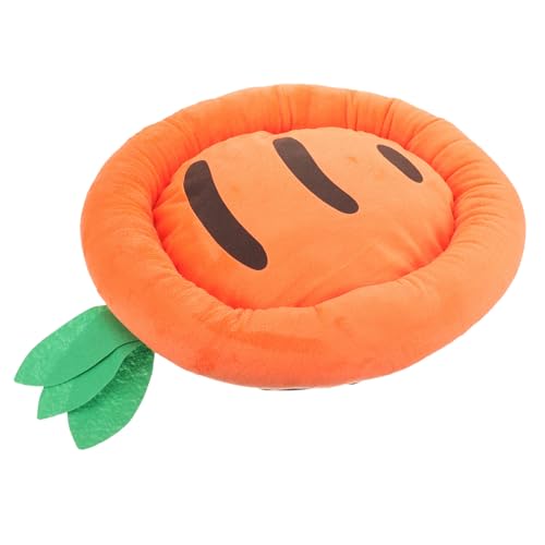 Toddmomy Kleines Karotten Förmiges Hundebett Waschbar Gemütliches Cartoon Haustier Schlafkissen Komfortables Bodenbett Für Hunde Katzen Vielseitiges Innenbereich Haustiernest von Toddmomy
