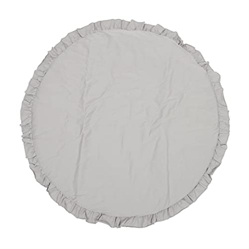 Toddmomy Krabbelmatte Weiche Gepolsterte Strapazierfähige Junge Mädchen Krabbelteppich Vielseitige Spielmatte für Junge Mädchen Bequemer Schutz für Babyzimmer und Krabbelbereich Hellgrau von Toddmomy