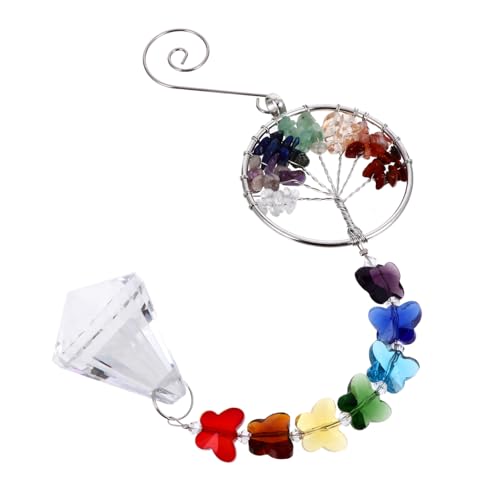 Toddmomy Kristall Prismen Mit Schmetterling Kreative Hängende Deko Für Zuhause Feng Shui Regenbogenlichtfänger Handgefertigter Kristallkugel Ornament Für Fenster Und Garten von Toddmomy