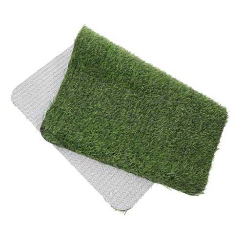 Toddmomy Künstliche Gras Fußmatte Wetterfeste Kunstrasenmatte für Außenbereich Pflegeleichte Eingangsmatte mit Drainagelöchern Vielseitig Einsetzbar als Fußmatte oder Tiermatte von Toddmomy