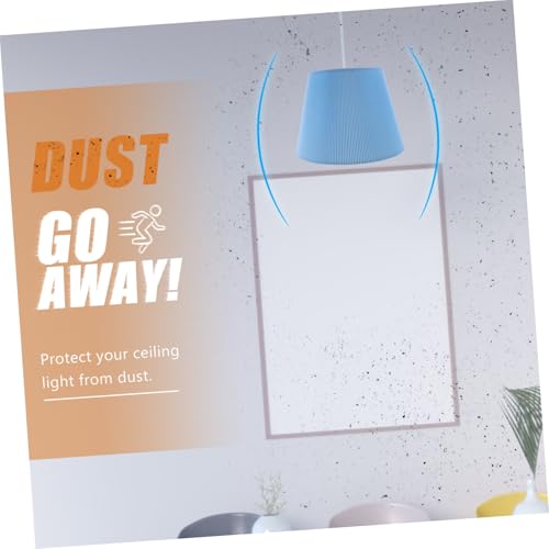 Toddmomy Lampenschirm Ersatz Stehlampe Plissee Stoff Lampenschirm für Schreibtischlampe Schlafzimmer Büro Dekorative Lichtabdeckung Blau Robust und Langlebig von Toddmomy