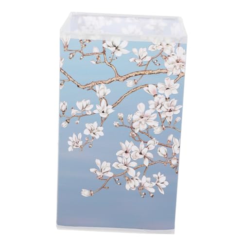 Toddmomy Lampenschirm aus Leinenstoff Rechteckiger Lampenschirm im Chinesischen Stil Ersatz für Tischlampe Wandlampe und Stehlampe X Höhe Schützender für Augenfreundliches Licht von Toddmomy