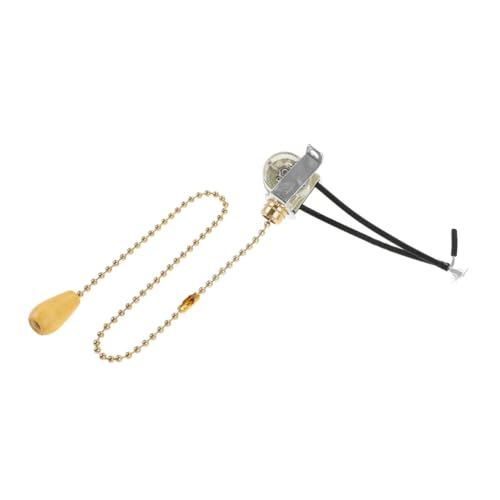 Toddmomy Lichtschalter Schnurzug Gold Pull Chain Lampenschalter Deckenzugschalter Leiser Lampenzug Für Garage Werkstatt Keller Büro Zuhause von Toddmomy