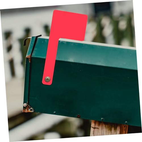 Toddmomy Mailbox Flagge Ersatz aus Langlebigem Acryl Wetterfest und Drehbar Rote Postkastenfahne für Hausbriefkasten Außen Einfache Installation Universeller Briefkasten Signalgeber von Toddmomy