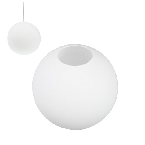 Toddmomy Mattierter Glas Lampenschirm Kugelform Ø15cm Cremefarbene Sphärische Leuchtabdeckung Ersatz Lampenschirm Einfaches Design Für Deckenleuchte Wohnzimmer Schlafzimmer von Toddmomy