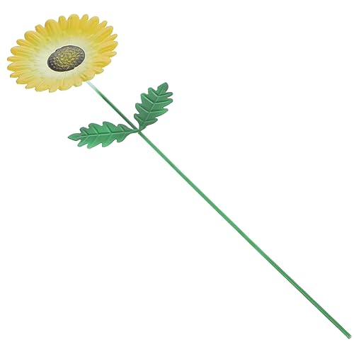 Toddmomy Metallischer Gartenstecker für Blumen Wetterfeste Deko für Garten und Blumenbeete Lebensecht und Farbenfroh für Gelb von Toddmomy