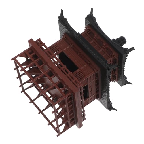 Toddmomy Miniatur Asiatisches Pavillon Modell Realistische Chinesische Architektur Skulptur Vielseitige Dekoration für Aquarium Bonsai Garten und Innenräume Detailreiche Landschaftsfigur von Toddmomy