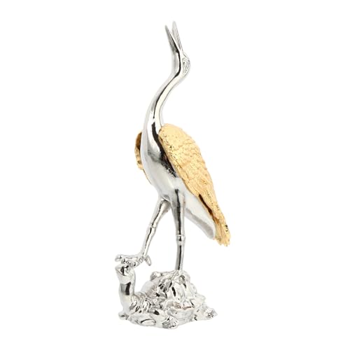 Toddmomy Miniatur Metall Kran Deko Figur Klassischer Stil Verzierung Langlebig Verarbeitet Geeignet für Schreibtisch und Regal von Toddmomy