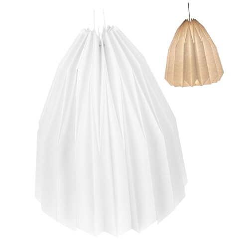 Toddmomy Moderner Faltbarer Origami Lampenschirm aus Umweltfreundlichem Papier Dekorativer Deckenlampen schirm für Wohnzimmer Esszimmer Bar Stilvolle Lichtabdeckung für Kreative Toddmomy Moderner Faltbarer Origami Lampenschirm aus Umweltfreundlichem Papier Dekorativer Deckenlampen schirm für Wohnzimmer Esszimmer Bar Stilvolle Lichtabdeckung für Kreative von Toddmomy