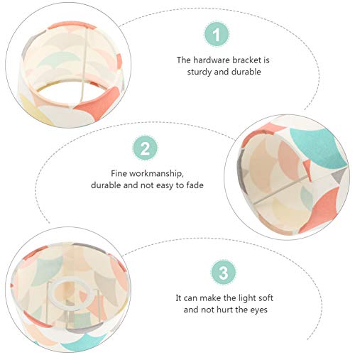 Toddmomy Moderner Stoff lampenschirm Baumwollgewebe Lampenabdeckung für Tisch Stehlampe Langlebig Sicherer Berührungsschutz Blendfreies Licht für Wohnzimmer und Büro von Toddmomy