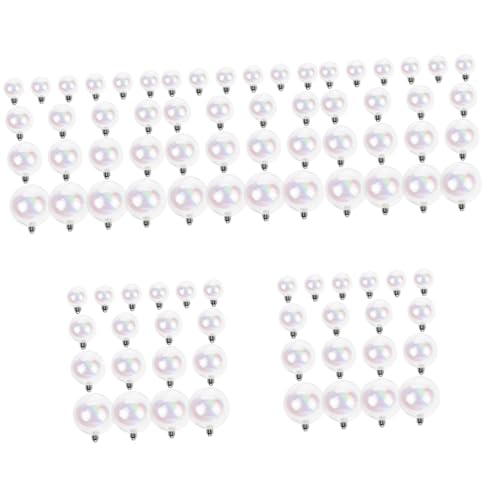 Toddmomy Ornament 90 Stück Schillernde Weihnachtskugeln Zum Selbermachen Durchsichtige Weihnachtskugel-e Zum Basteln Für Urlaub Party Baumdekoration (Gemischter Stil). e Ornamente von Toddmomy