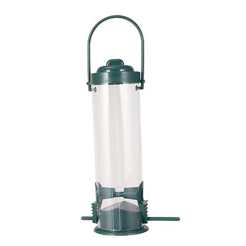 Toddmomy Outdoor Hängender Vogelfutterspender für Garten Robuster Vogelfutterbehälter mit Retro Design für Futter zu Installieren an Ästen oder Haken von Toddmomy